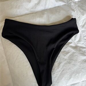 Black High-Waisted Bikini Bottom